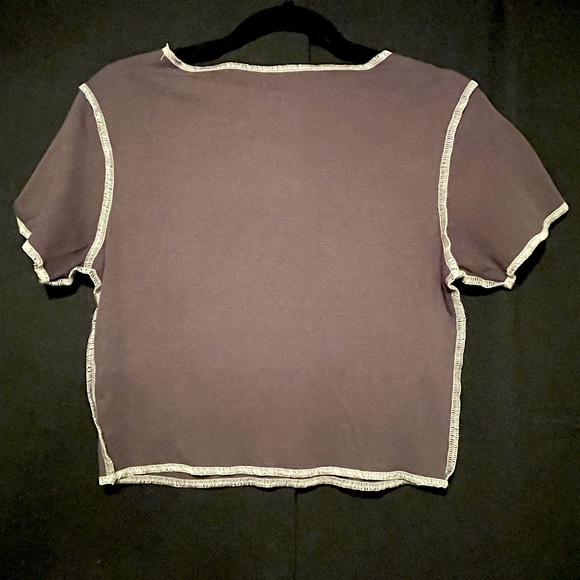 ACDC Charcoal Neon Crop Top - Picture 3 of 3